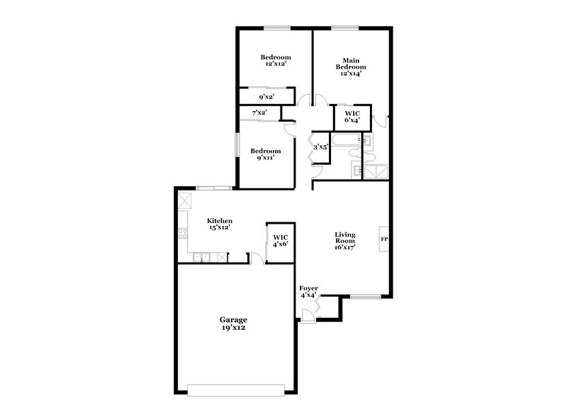 2,380/Mo, 8764 Summer Walk Dr E Indianapolis, IN 46227 Floor Plan View