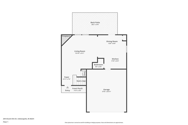 1,770/Mo, 2014 Dutch Elm Dr Indianapolis, IN 46231 Floor Plan View