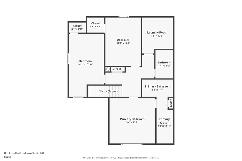 1,770/Mo, 2014 Dutch Elm Dr Indianapolis, IN 46231 Floor Plan View 2