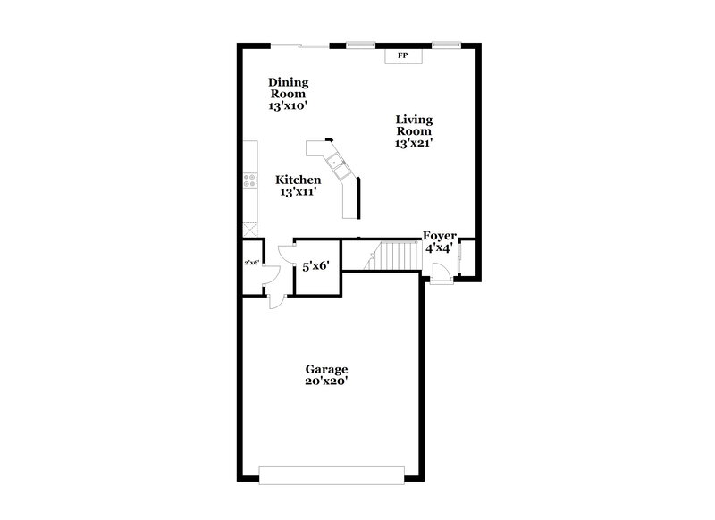 1,950/Mo, 7153 Wellwood Dr Indianapolis, IN 46217 Floor Plan View