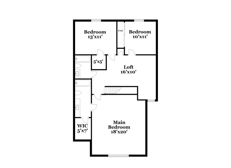 1,950/Mo, 7153 Wellwood Dr Indianapolis, IN 46217 Floor Plan View 2