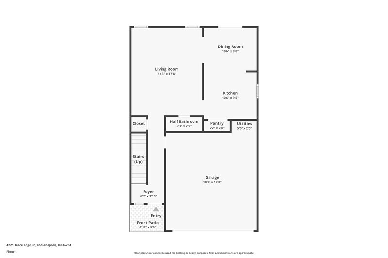 1,910/Mo, 4221 Trace Edge Ln Indianapolis, IN 46254 Floor Plan View
