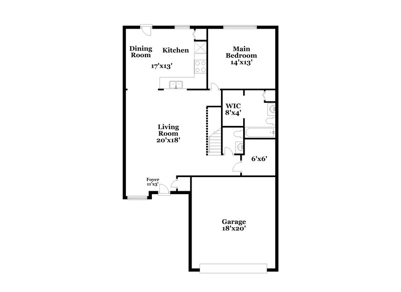 1,860/Mo, 13027 N Becks Grove Dr Camby, IN 46113 Floor Plan View