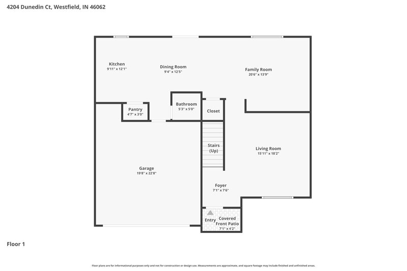 2,785/Mo, 4204 Dunedin Ct Westfield, IN 46062 Floor Plan View