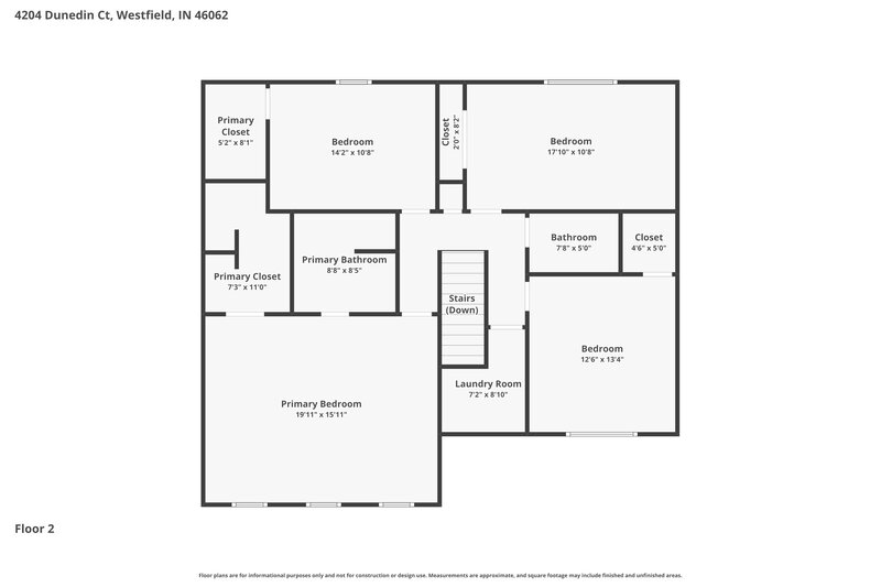 2,785/Mo, 4204 Dunedin Ct Westfield, IN 46062 Floor Plan View 2