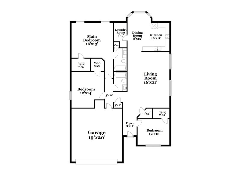 2,090/Mo, 16901 Peach Ln Noblesville, IN 46062 Floor Plan View
