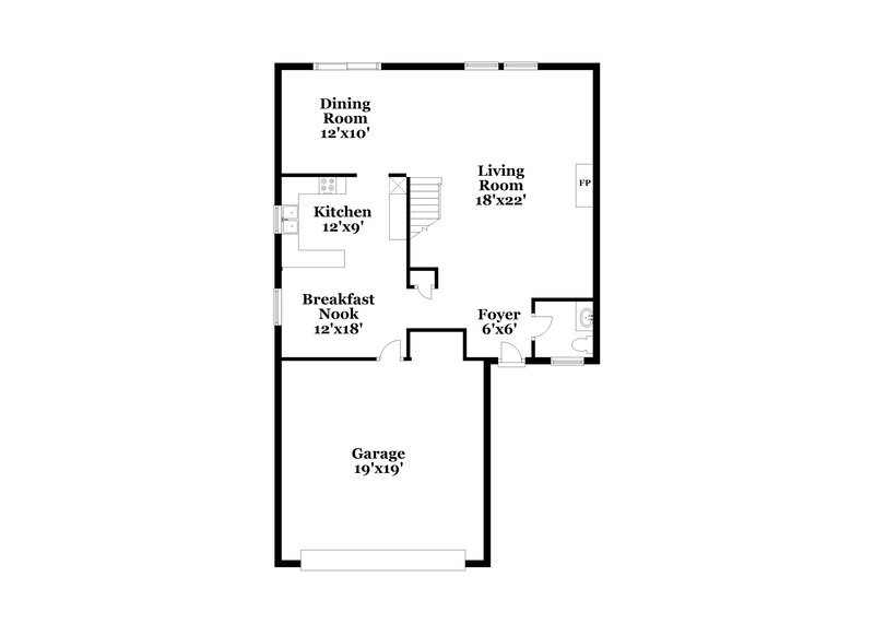 1,960/Mo, 605 Sun Ridge Blvd Avon, IN 46123 Floor Plan View 2