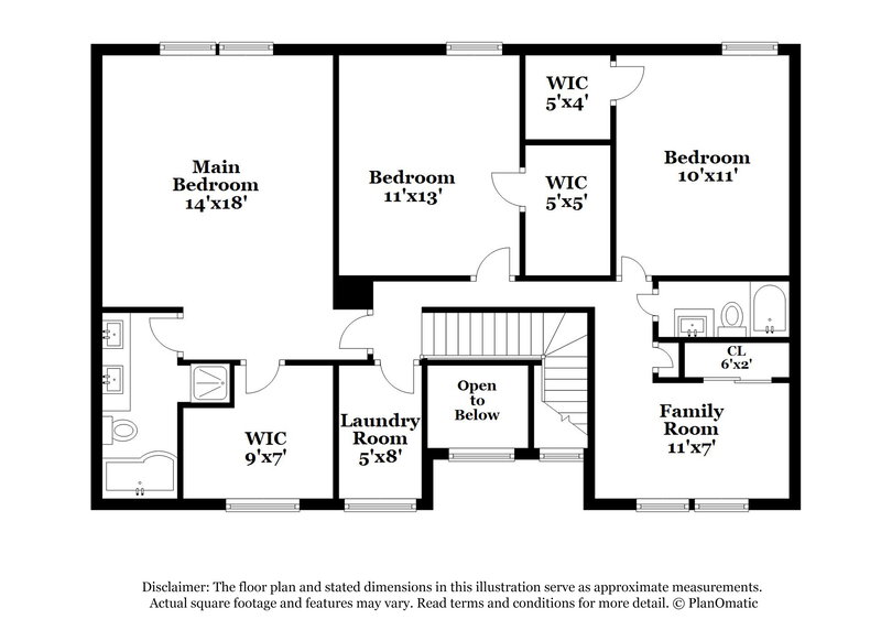 2,105/Mo, 10823 Roundtree Rd Fishers, IN 46037 Floor Plan View