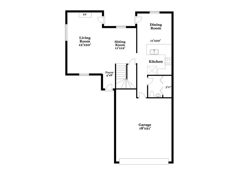2,210/Mo, 5015 Sylvan Rd Indianapolis, IN 46228 Floor Plan View