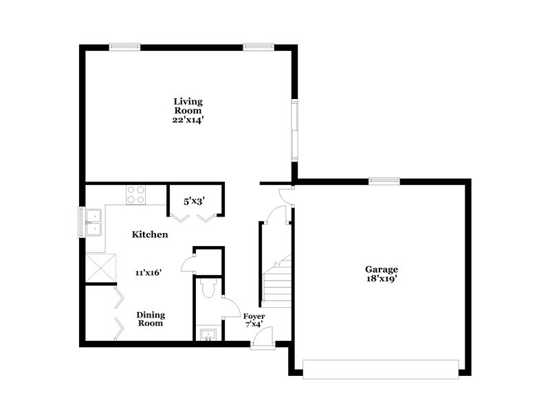 1,825/Mo, 1417 Green Spring Way Greenwood, IN 46143 Floor Plan View