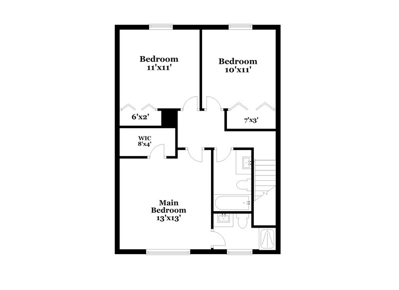 1,825/Mo, 1417 Green Spring Way Greenwood, IN 46143 Floor Plan View 2