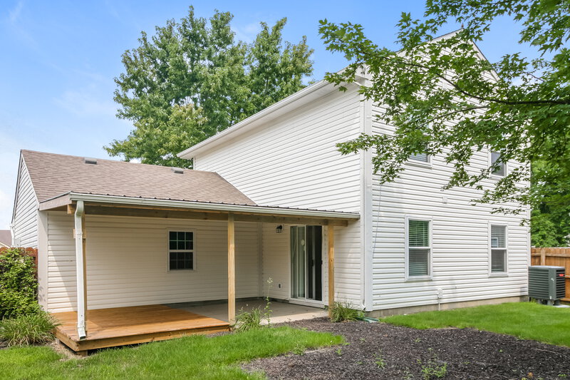1,825/Mo, 1417 Green Spring Way Greenwood, IN 46143 Rear View