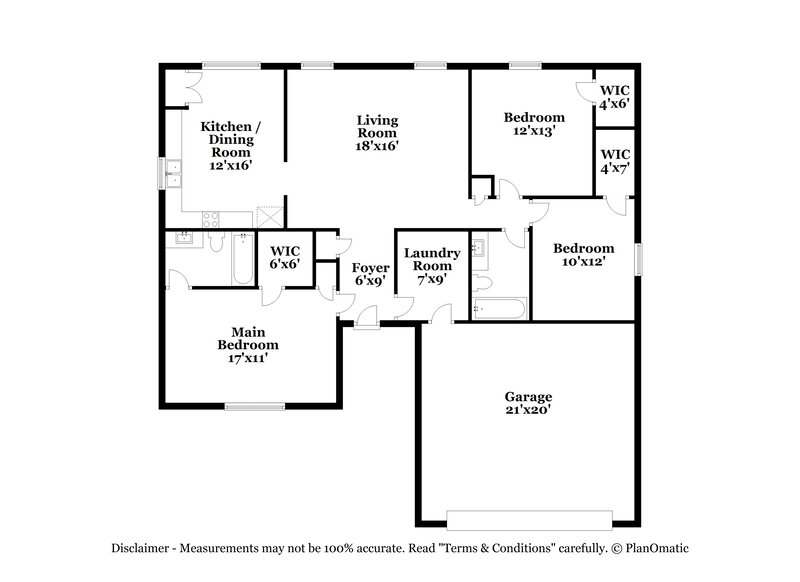 2,470/Mo, 6404 Amarillo Way Indianapolis, IN 46237 Floor Plan View