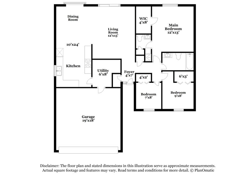 1,840/Mo, 8043 Southern Trails Pl Indianapolis, IN 46237 Floor Plan View