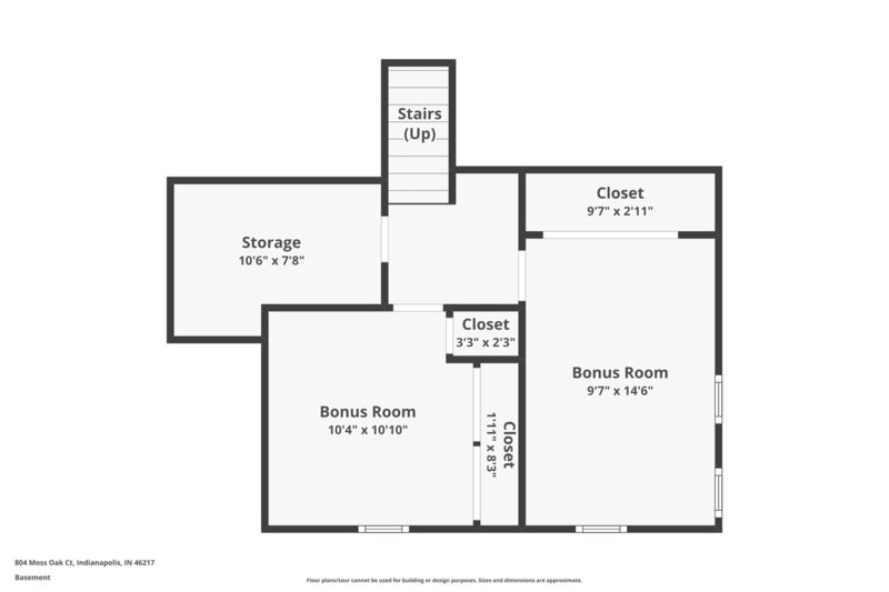 2,125/Mo, 804 Moss Oak Ct Indianapolis, IN 46217 Floorplan View 3