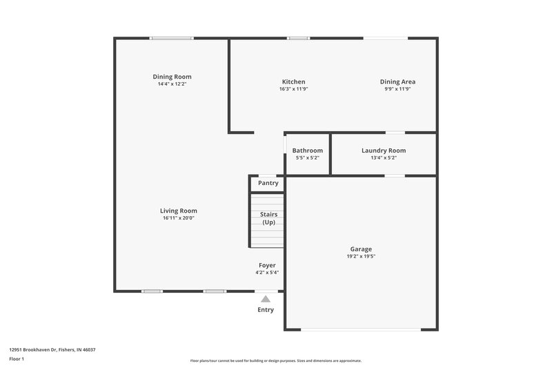 2,305/Mo, 12951 Brookhaven Dr Fishers, IN 46037 Floor Plan View
