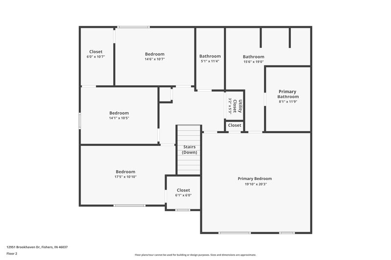 2,305/Mo, 12951 Brookhaven Dr Fishers, IN 46037 Floor Plan View 2