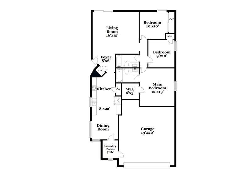 1,990/Mo, 11541 Glenn Abbey Ln Indianapolis, IN 46235 Floor Plan View