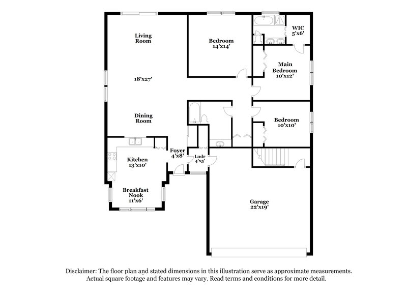 2,000/Mo, 6607 El Paso Dr Indianapolis, IN 46214 Floor Plan View