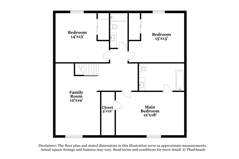 1,930/Mo, 508 Grassy Bend Dr Greenwood, IN 46143 Floor Plan View 2
