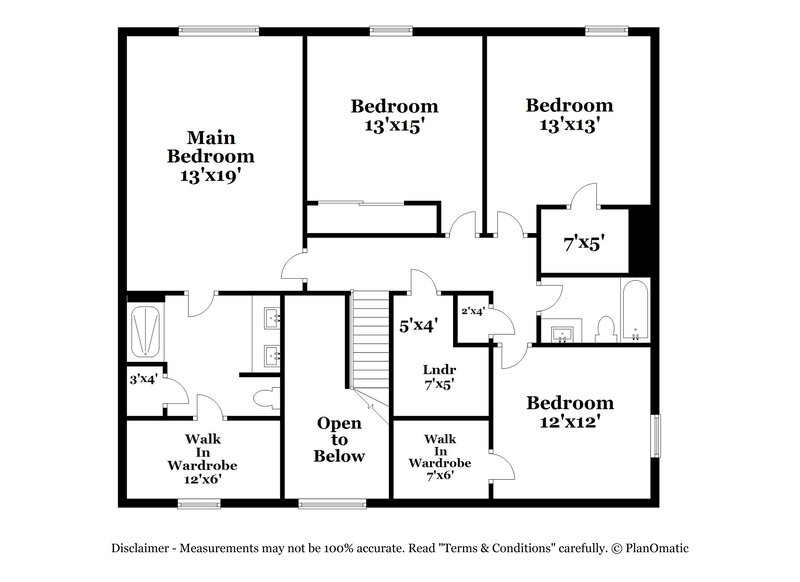 2,190/Mo, 6447 Ault Pl Indianapolis, IN 46221 Floor Plan View 2