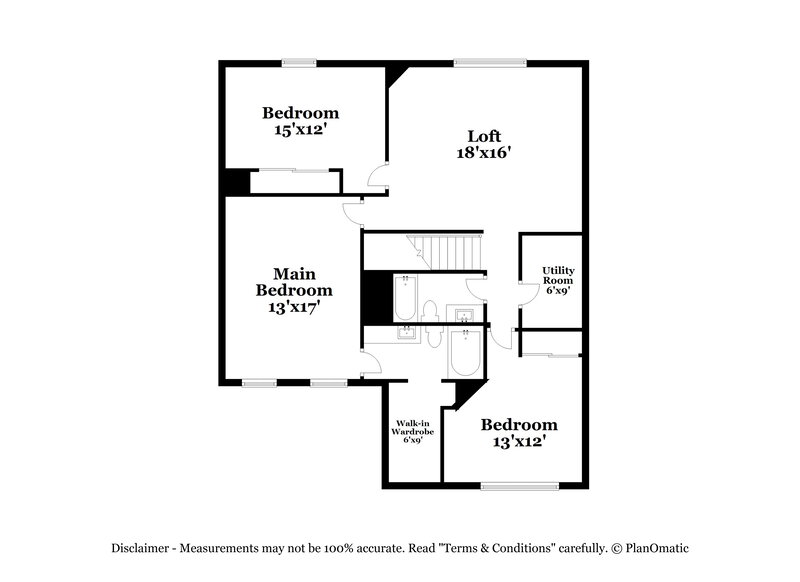 1,760/Mo, 6330 Alonzo Dr Indianapolis, IN 46217 Floor Plan View
