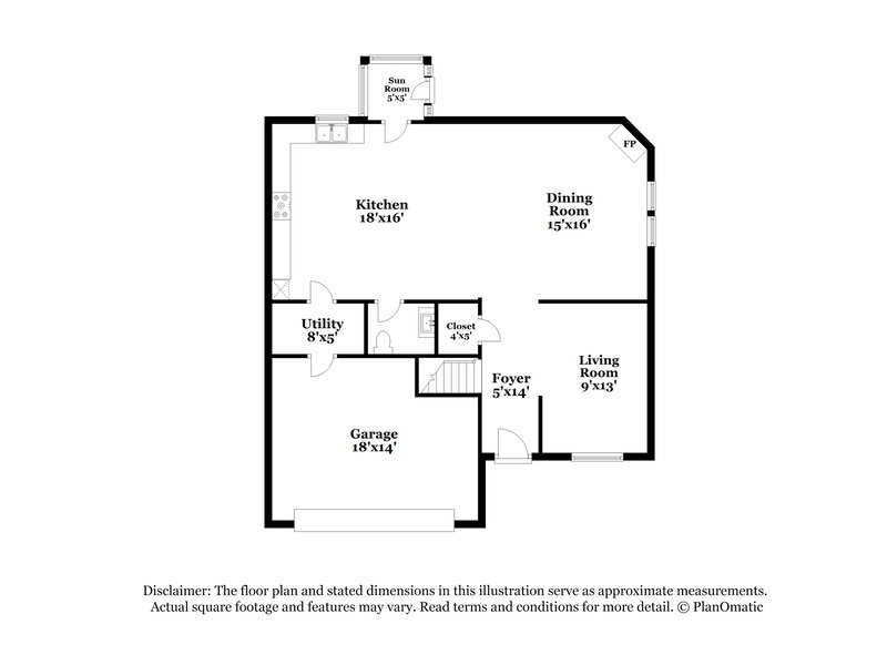 1,975/Mo, 8943 Browns Valley Ln Camby, IN 46113 Floor Plan View
