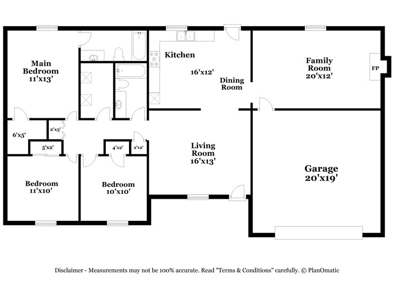 1,575/Mo, 1444 Countryside Ln Indianapolis, IN 46231 Floor Plan View
