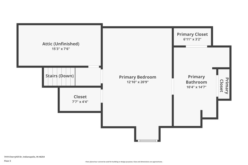 2,130/Mo, 7419 Cherryhill Dr Indianapolis, IN 46254 Floor Plan View 2