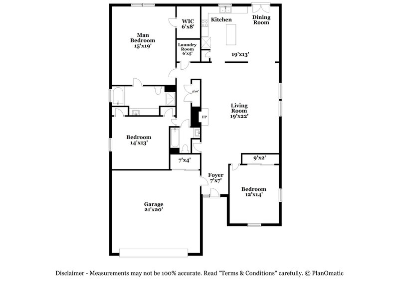 2,780/Mo, 4751 Lakestone Dr Indianapolis, IN 46237 Floor Plan View