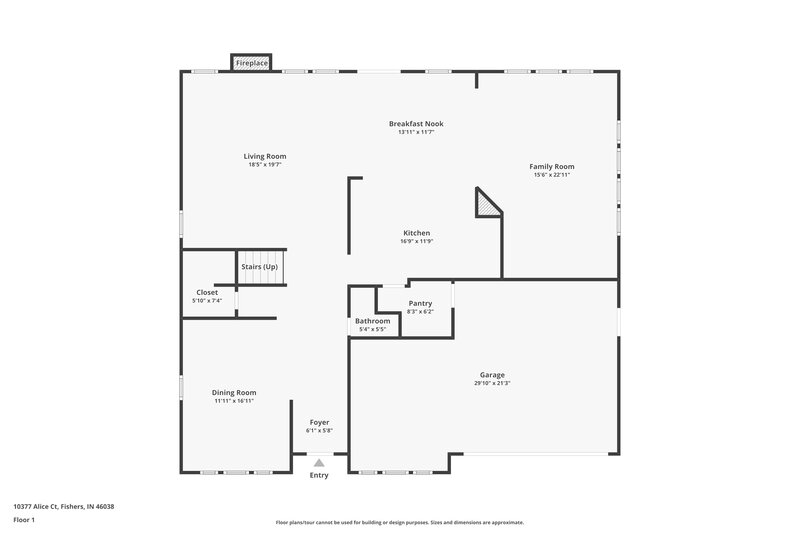 2,560/Mo, 10377 Alice Ct Fishers, IN 46038 Floor Plan View 2