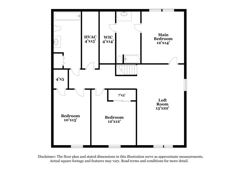 1,660/Mo, 10926 Spirit Dr Ingalls, IN 46048 Floor Plan View
