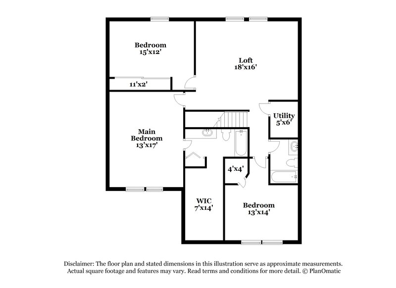 1,900/Mo, 5681 N Jefferson Dr McCordsville, IN 46055 Floor Plan View