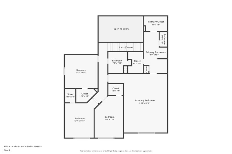 3,670/Mo, 7051 N Laredo Dr McCordsville, IN 46055 Floor Plan View 2