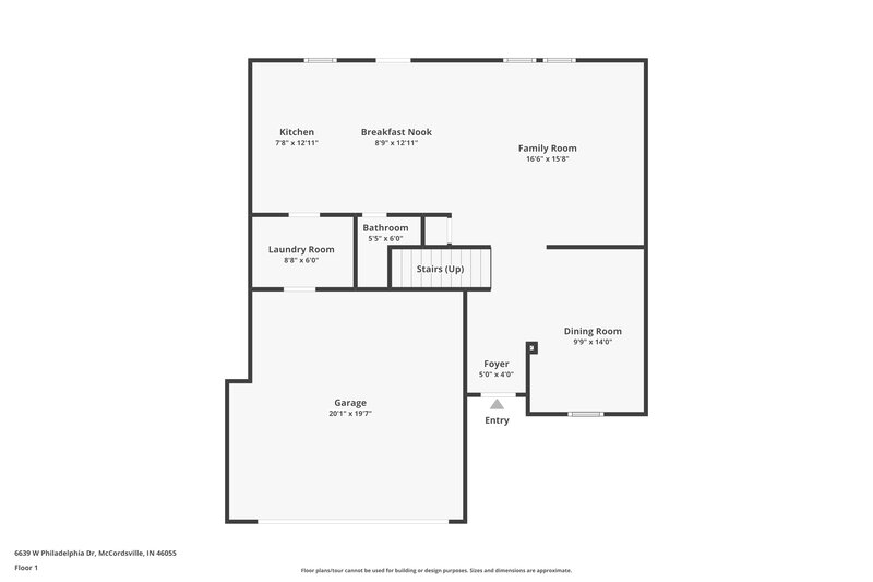 2,080/Mo, 6639 W Philadelphia Dr McCordsville, IN 46055 Floorplan View