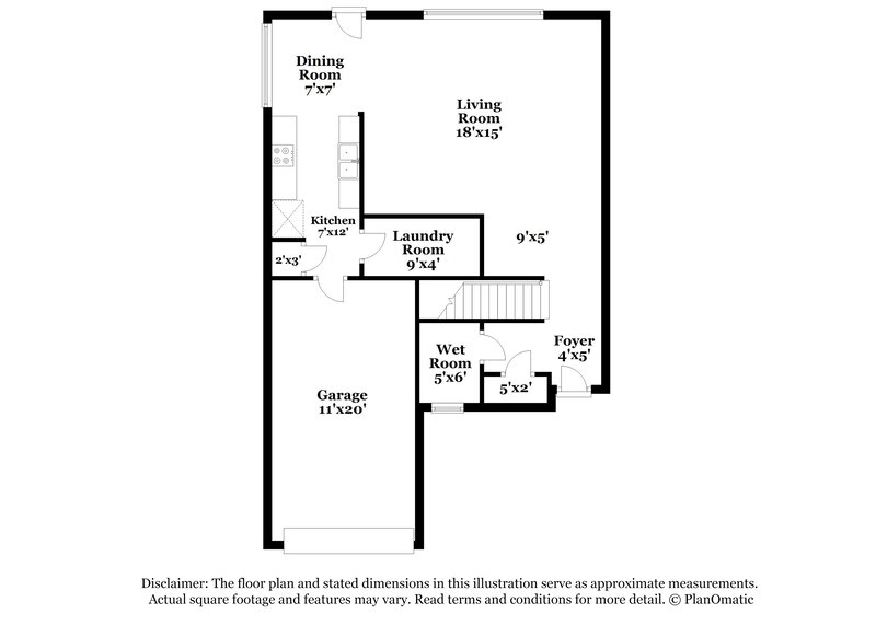 1,705/Mo, 8747 Hosta Way Camby, IN 46113 Floor Plan View