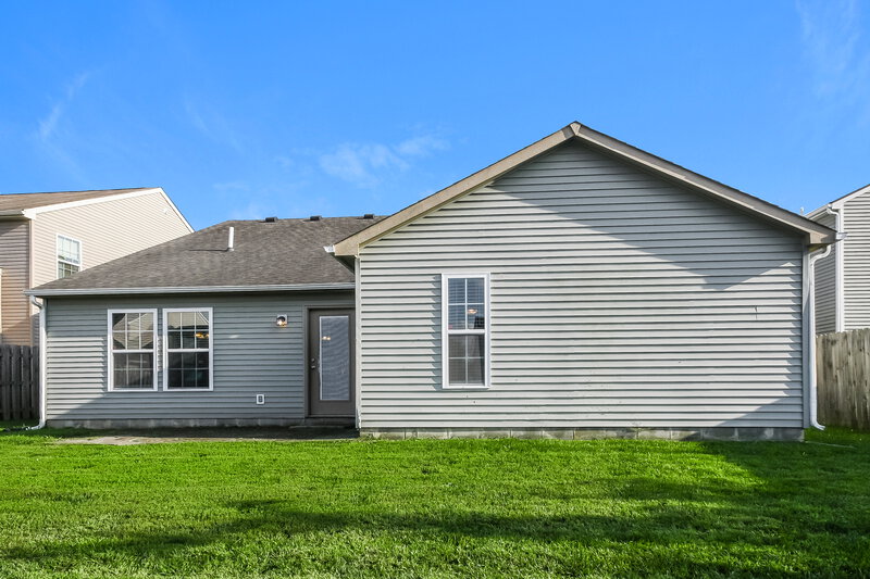1,600/Mo, 8360 Burket Way Camby, IN 46113 Rear View