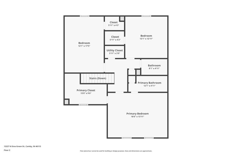 1,590/Mo, 13227 N Etna Green Dr Camby, IN 46113 Floor Plan View 2