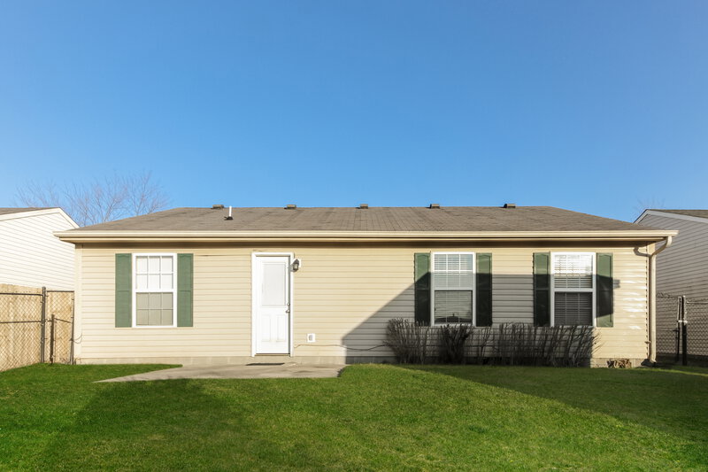1,935/Mo, 1418 Green Spring Way Greenwood, IN 46143 Rear View