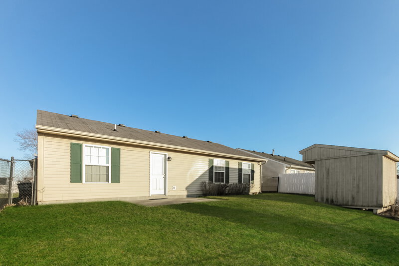 1,935/Mo, 1418 Green Spring Way Greenwood, IN 46143 Rear View 2