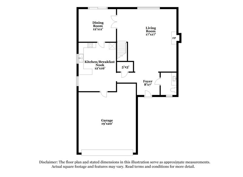 1,950/Mo, 452 Rocky Meadow Dr Greenwood, IN 46143 Floor Plan View