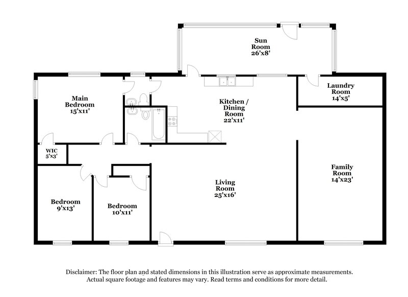 2,200/Mo, 6840 W 16th St Indianapolis, IN 46214 Floor Plan View