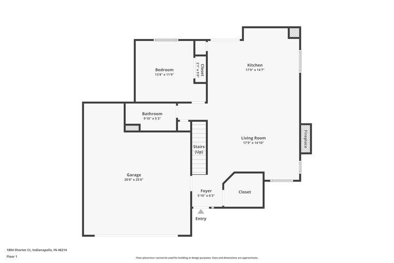 2,110/Mo, 1804 Shorter Ct Indianapolis, IN 46214 Floor Plan View