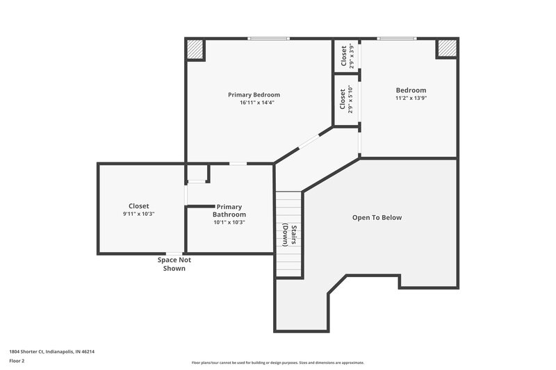 2,110/Mo, 1804 Shorter Ct Indianapolis, IN 46214 Floor Plan View 2