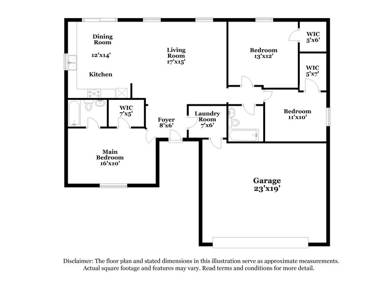 2,310/Mo, 6036 Riversport Ct Indianapolis, IN 46221 Floor Plan View