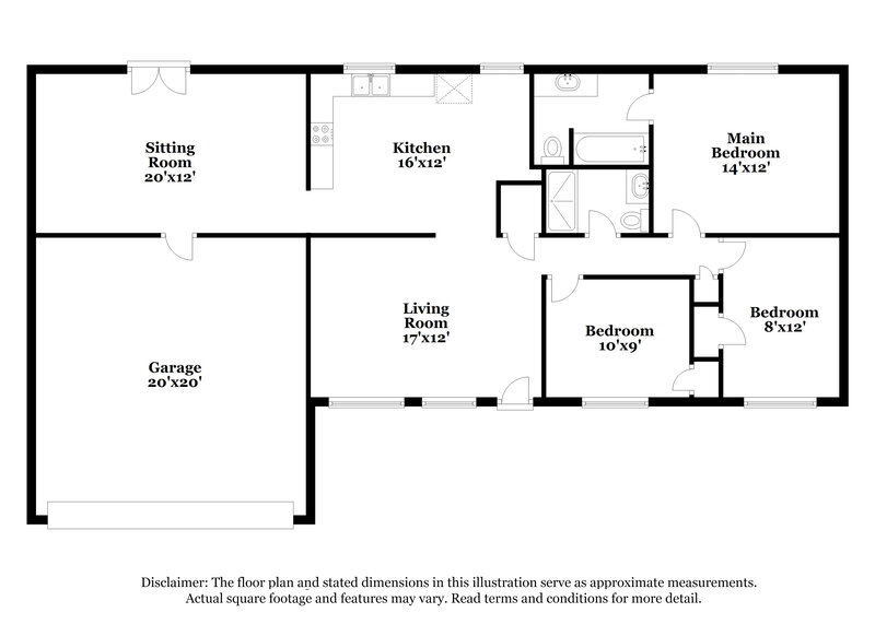 2,120/Mo, 4825 Manker St Indianapolis, IN 46227 Floor Plan View