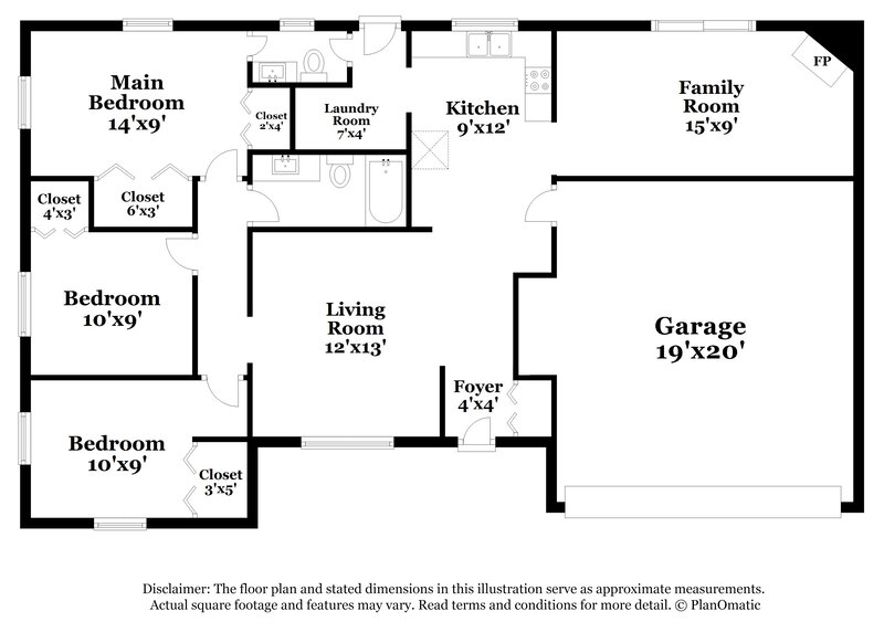 1,575/Mo, 1533 Moores Manor Indianapolis, IN 46229 Floor Plan View