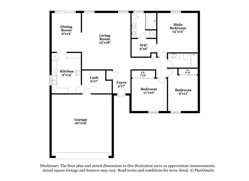 1,945/Mo, 9012 Lighthorse Dr Indianapolis, IN 46231 Floor Plan View