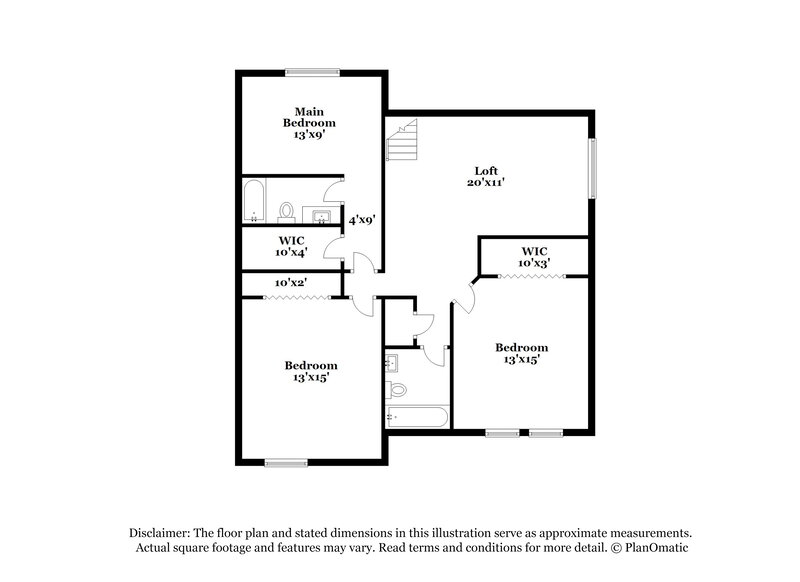 1,800/Mo, 1247 Country Ridge Ln Indianapolis, IN 46234 Floor Plan View 2