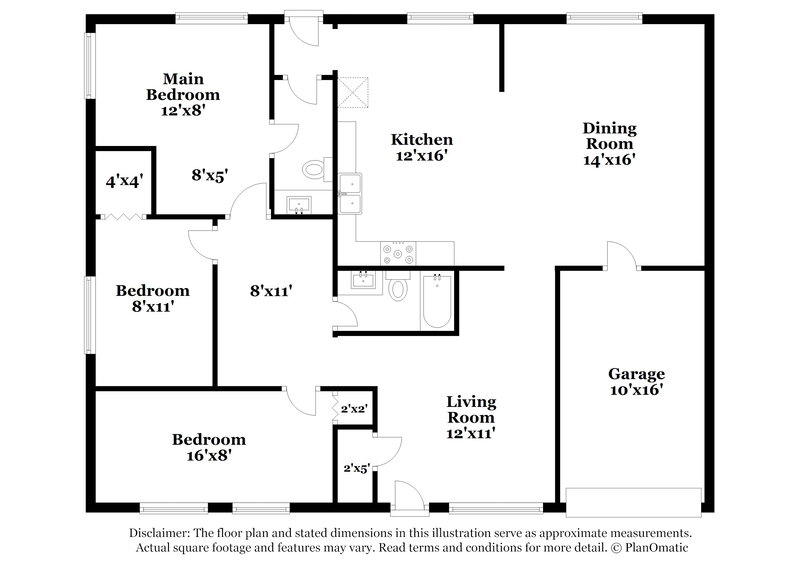 1,415/Mo, 3478 N Hermosa Ct Indianapolis, IN 46235 Floor Plan View
